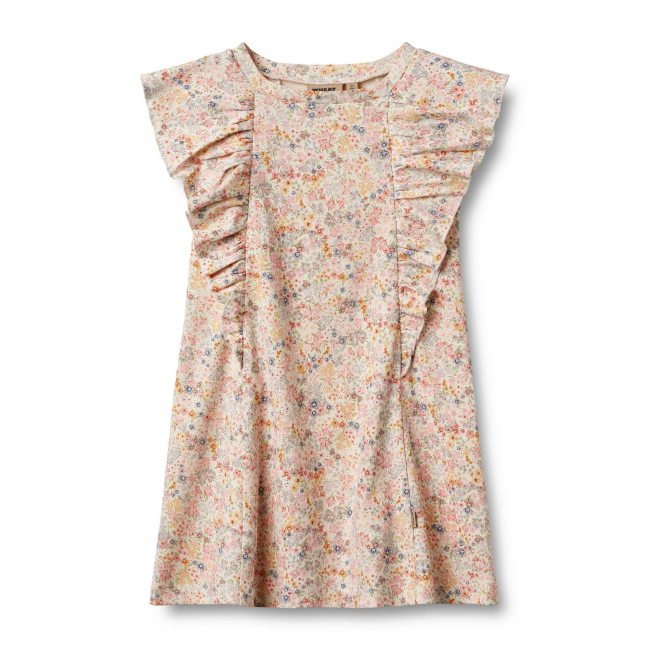 Wheat Jersey Kleid Ruffle Shirley bright flowers